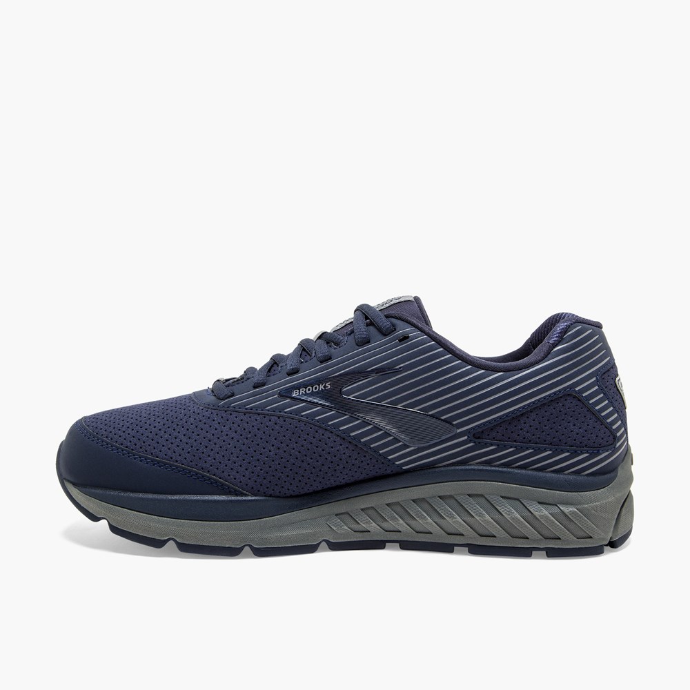 Chaussure Running Brooks Addiction Walker Suede Bleu Marine Bleu Marine Homme | RFF-8636789